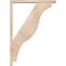 Ekena Millwork Funston Block Smooth Bracket w/ Offset Brace, Douglas Fir, 3 1/2"W x 28"D x 40"H BKT0402X28X40FST05SDF - alternate 4